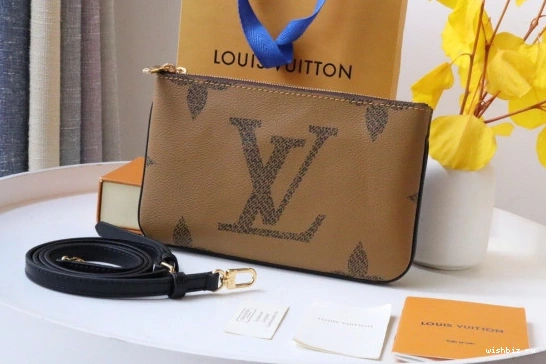 WIS ZIP LOUIS DOUBLE POCHETTE VUITTON 1124